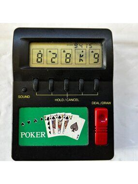 Radio Shack Hand Held Electronic Poker Game 60-2465A